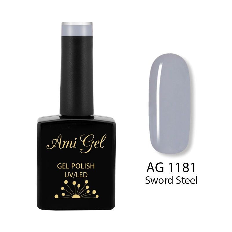 Oja Semipermanenta - Multi Gel Color - The One Sword Steel AG1181 14ml - Ami Gel - HNIcosmetice.ro