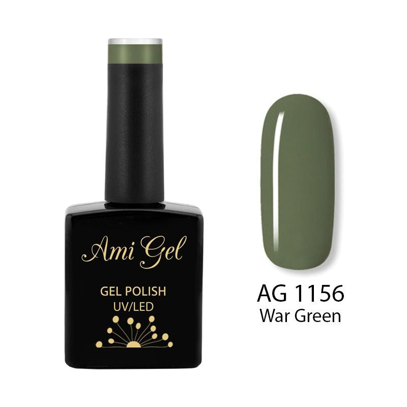 Oja Semipermanenta - Multi Gel Color - The One War Green AG1156 14ml - Ami Gel - HNIcosmetice.ro