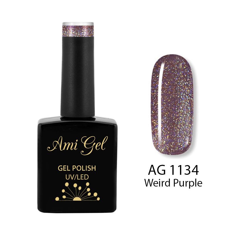 Oja Semipermanenta - Multi Gel Color - The One Weird Purple AG1134 14ml - Ami Gel - HNIcosmetice.ro