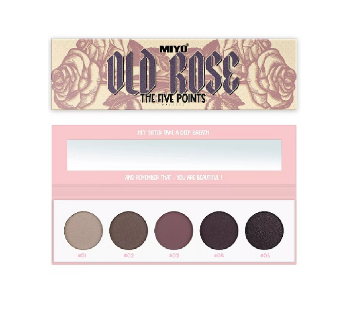 Old Rose Paleta Fard Pleoape Five Points Nr.03 - MIYO