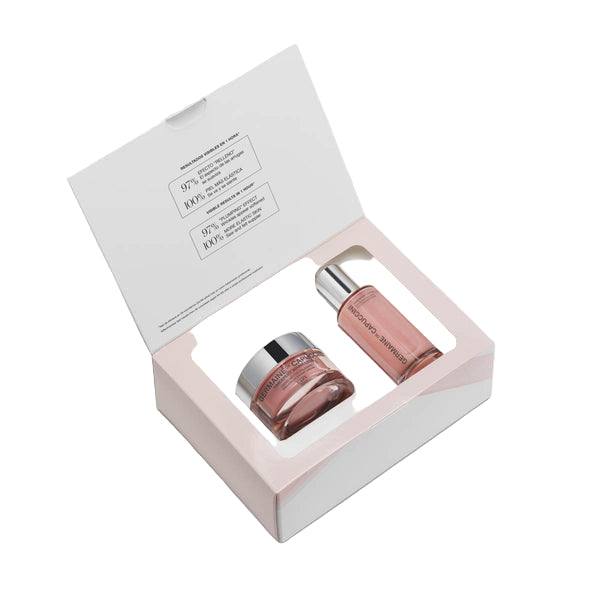 Set Facial Anti-rid cu Peptide, Colagen si SPF30+ pentru Ten Mixt sau Gras - Timexpert  Wrink-less Serum Collagen 50ml + Pro Collagen Cream SPF30+ Soft 50ml Set - PP Germaine de Capuccini