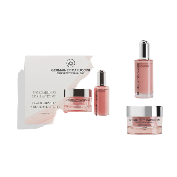 Set Facial Anti-rid cu Peptide, Colagen si SPF30+ pentru Ten Uscat - Timexpert Wrink-Less Serum Pro-Collagen 50ml  + Pro-Collagen Cream Rich SPF30+ 50ml  Set - PP Germaine de Capuccini