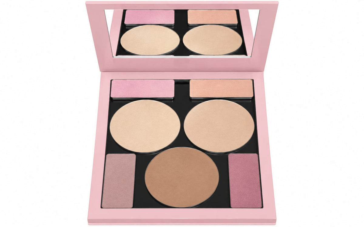 Paleta Mix Pudra+Blush Fix & Blend 7 Shades - Miyo by Hnicosmetice