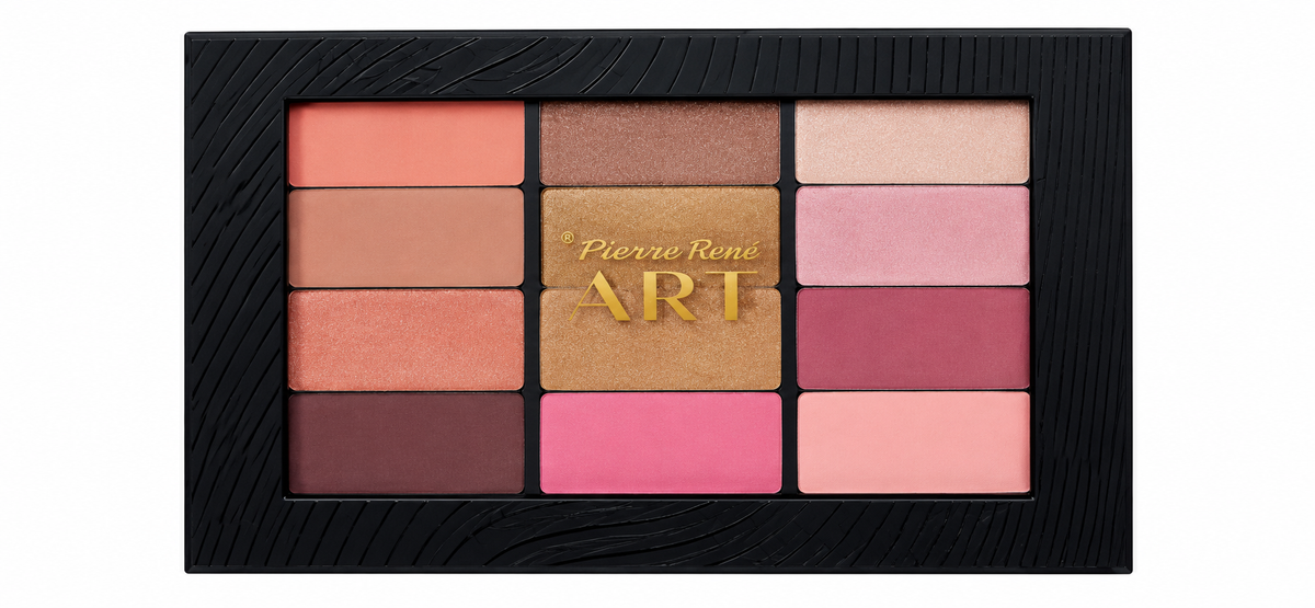 Paleta Blush Flush of Colors 12 Shades - Pierre Rene by Hnicosmetice