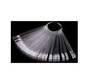 Paletar Unghii Transparente Tip Evantai pentru Expunere Culori 50buc - Ami Gel - HNIcosmetice.ro