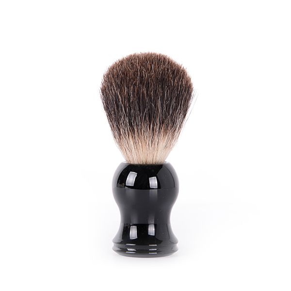 Pamatuf pentru Barbierit din Par de Bursuc - Black Shaving Brush with Badger Hair - Bifull - HNIcosmetice.ro