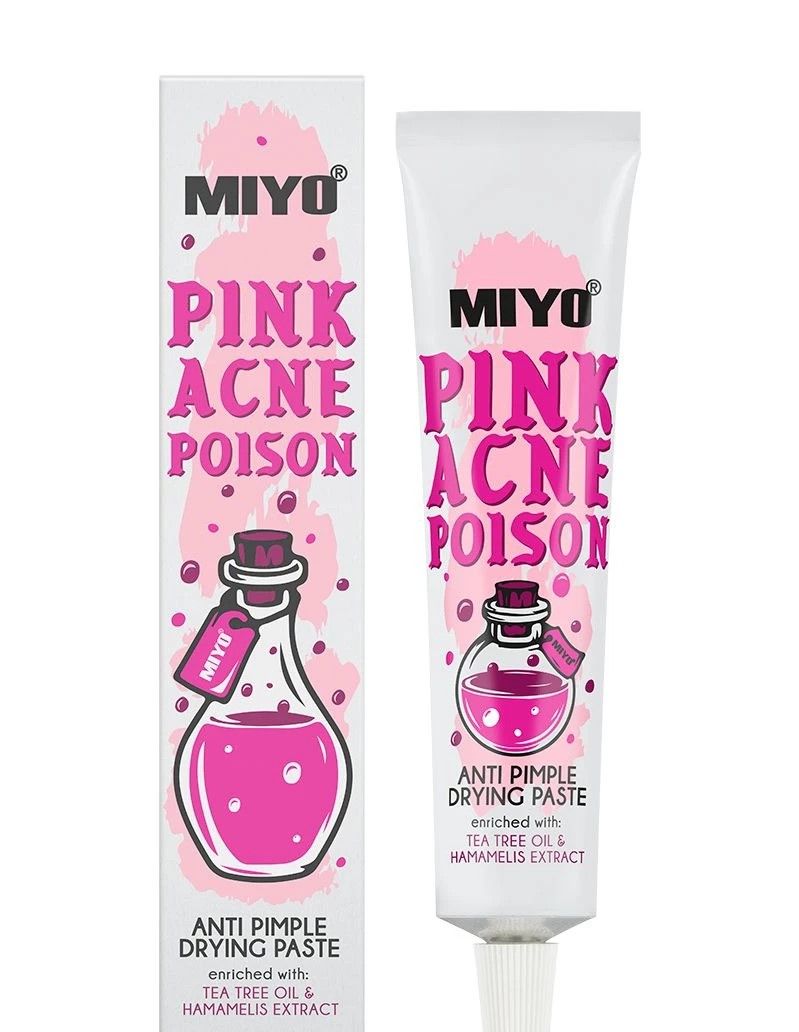 Lotiune pentru Fata Anti-Acnee - Pink Acne Poison - Miyo - HNIcosmetice.ro