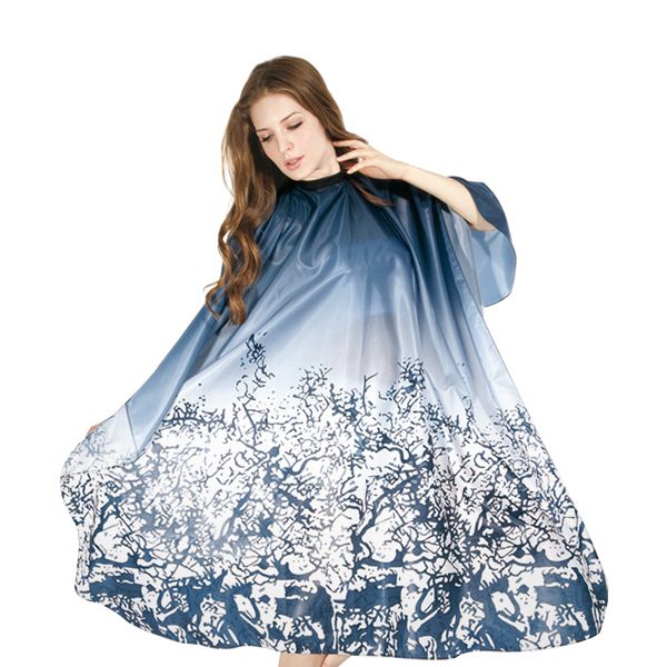 Pelerina pentru Tuns cu Motive Albastre - Cutting Cape With Cherry Motif - Bifull - HNIcosmetice.ro