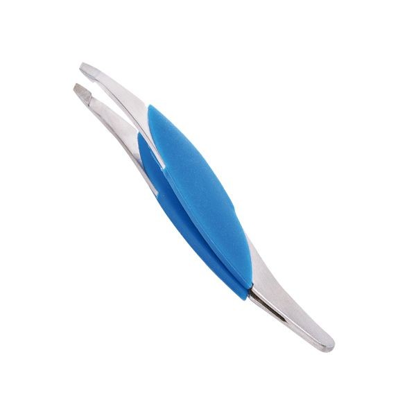 Penseta Cu Varf Curbat Si Maner Ergonomic - Breeze Blue - Bifull - HNIcosmetice.ro