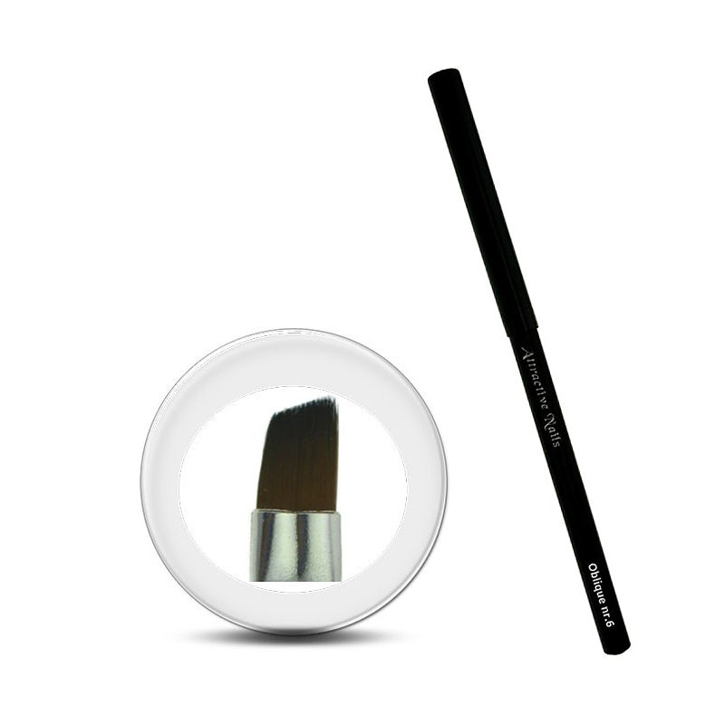 Pensula Gel - Oblique Nr.6 - Attractive - HNIcosmetice.ro