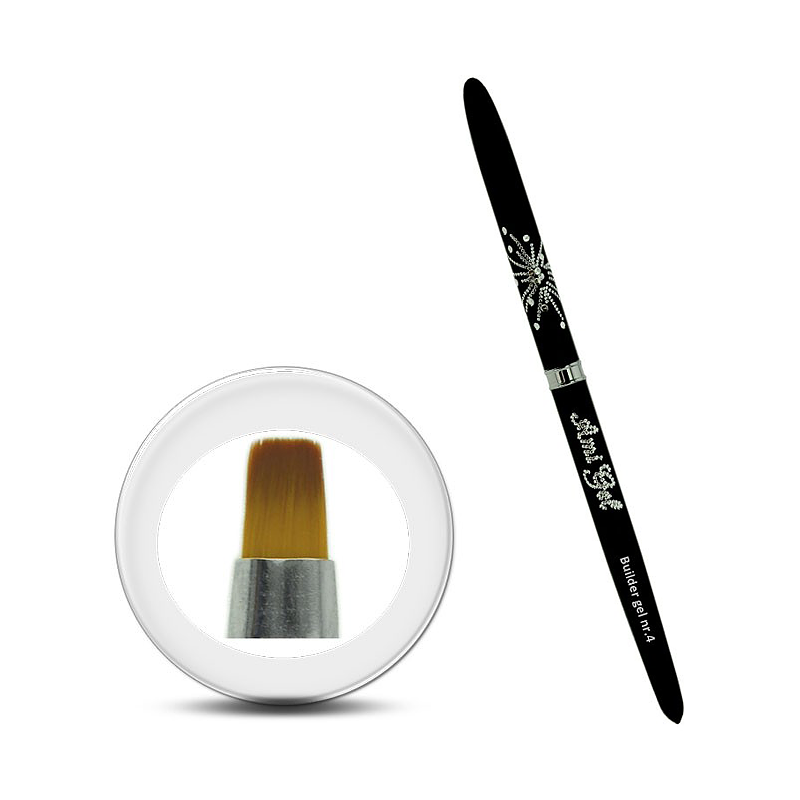 Pensula Gel Taklon - Builder Gel Nr.4 - Ami Gel - HNIcosmetice.ro