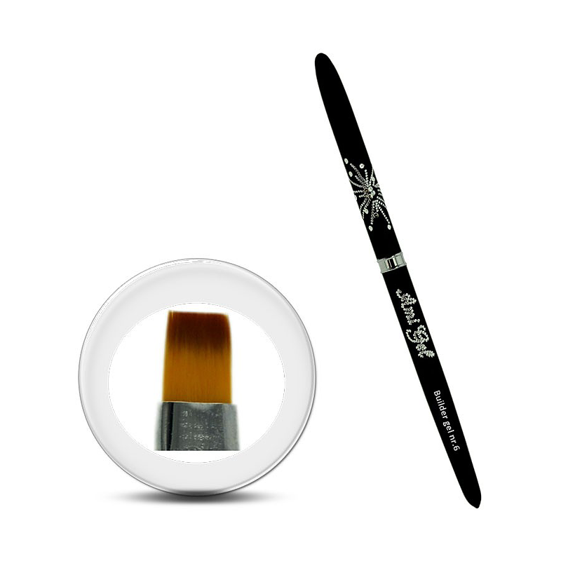 Pensula Gel Taklon - Builder Gel Nr.6 - Ami Gel - HNIcosmetice.ro