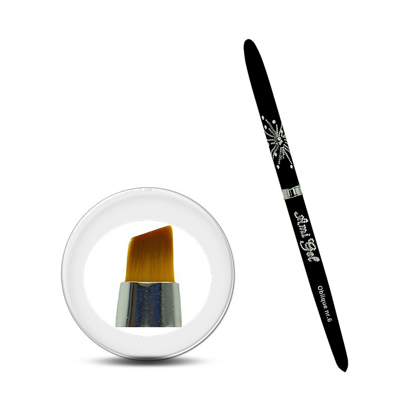 Pensula Gel Taklon - Oblique Nr.6 - Ami Gel - HNIcosmetice.ro