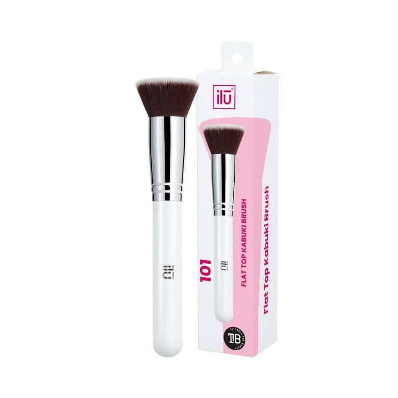 Pensula pentru Fond de Ten - Flat Top Kabuki Brush Nr.101 - Ilu - HNIcosmetice.ro