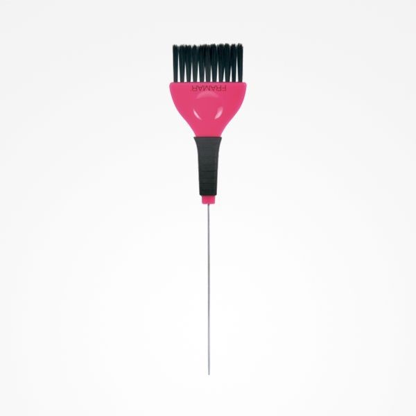 Pensula pentru Vopsit cu Peri Accusoft si Coada de Metal - Coloring Pink with Needle - Framar - HNIcosmetice.ro