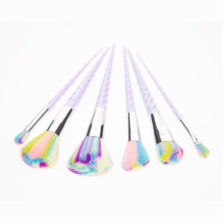 Pensule pentru Machiaj cu Model Unicorn - Make-up Brushes Set 6pcs - Mimo