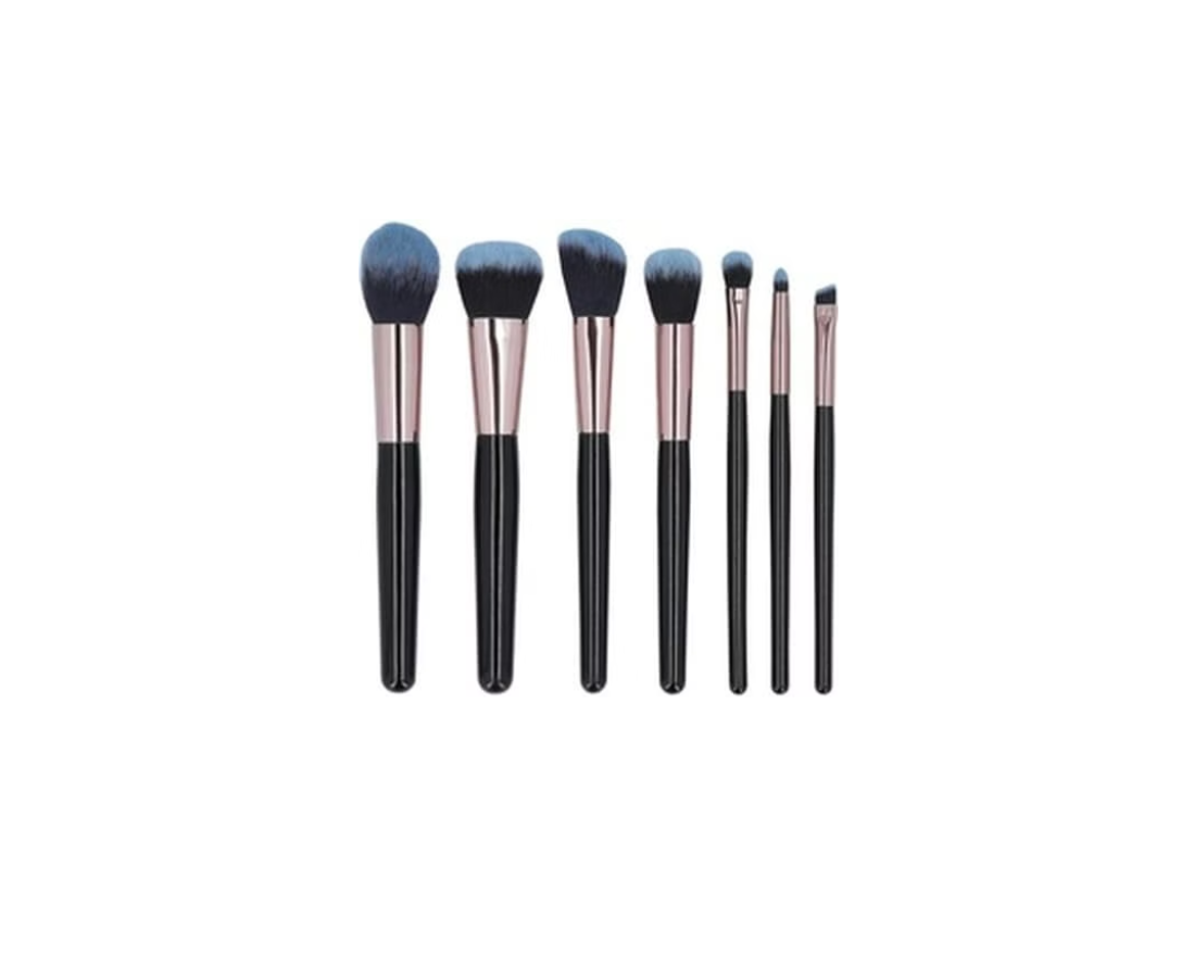 Set 7 Pensule Machiaj - Makeup Brush Black 7pcs - Mimo