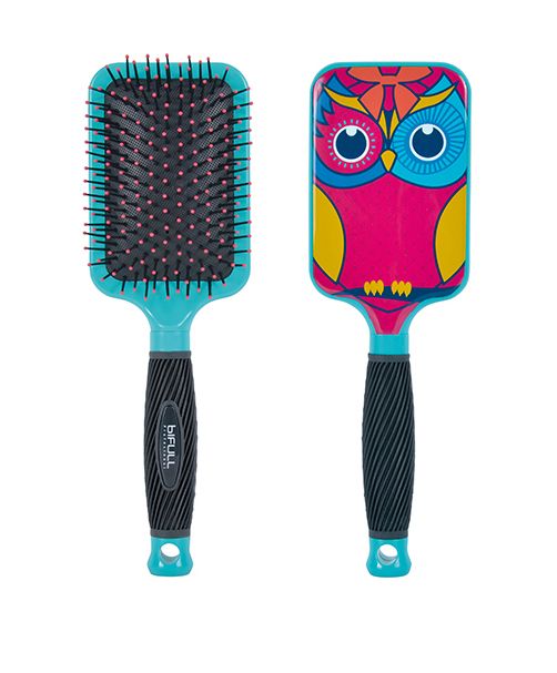 Perie pentru Descalcit Parul - Buho Pink - Bifull - HNIcosmetice.ro