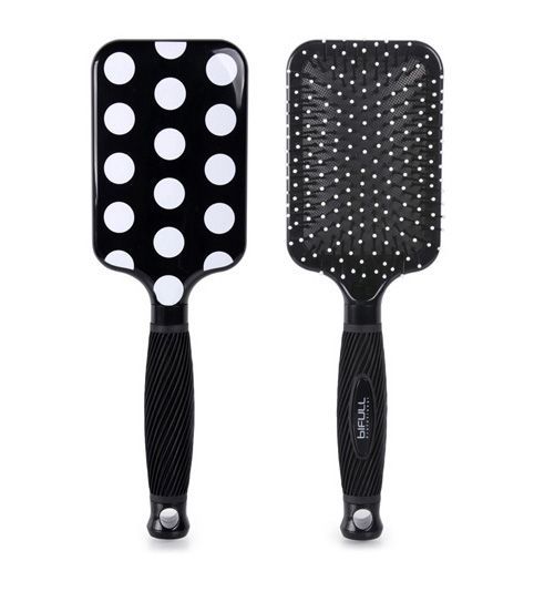 Perie pentru Descalcit Parul - Circle Black - Bifull - HNIcosmetice.ro