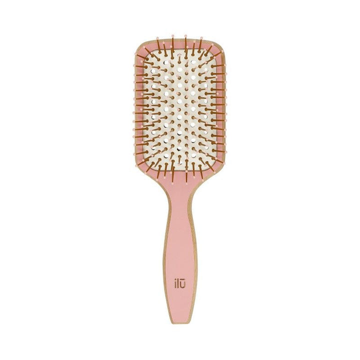 Perie pentru Descalcit Parul din Bambus - BambooM Sweet Tangerine Detangle Brush - Ilu