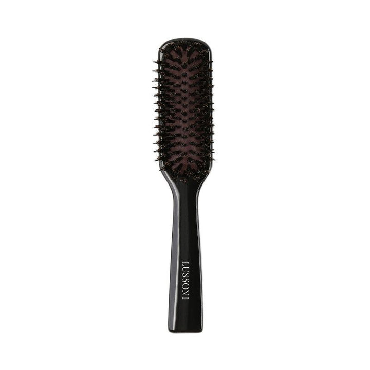 Perie pentru Descalcit Parul din Lemn si Par de Mistret - Natural Style Slim Hair Brush - Lussoni