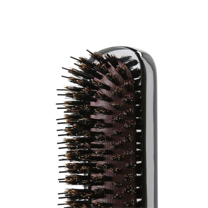 Perie pentru Descalcit Parul din Lemn si Par de Mistret - Natural Style Slim Hair Brush - Lussoni