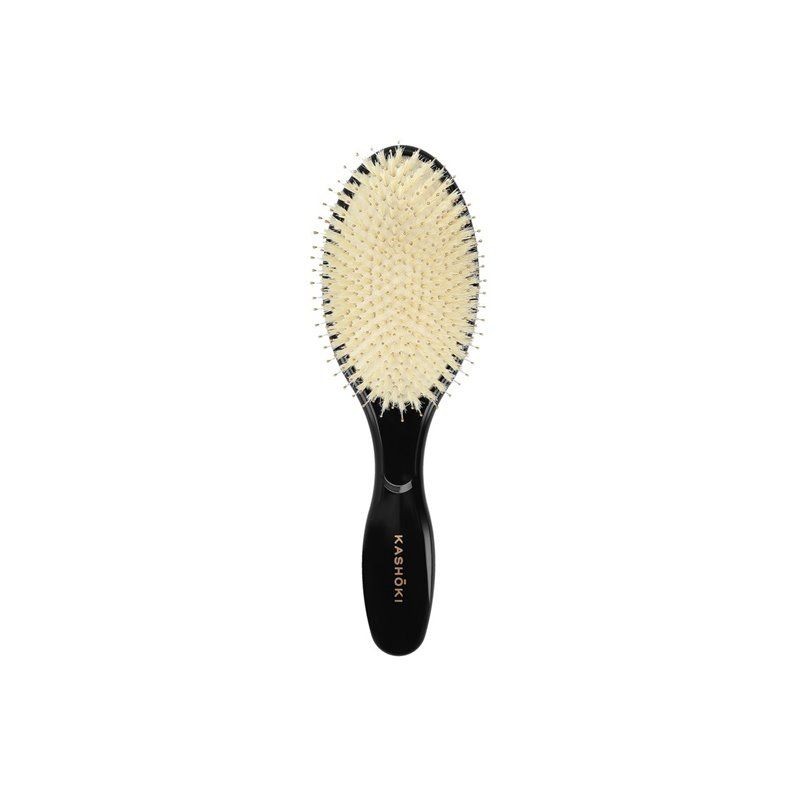 Perie pentru Descalcit Parul din Par de Mistret - Smooth White Oval Hair Brush - Kashoki