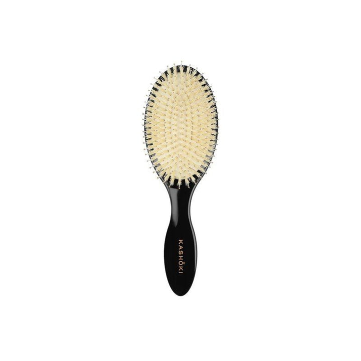 Perie pentru Descalcit Parul din Par de Mistret - Smooth White Oval Hair Brush - Kashoki