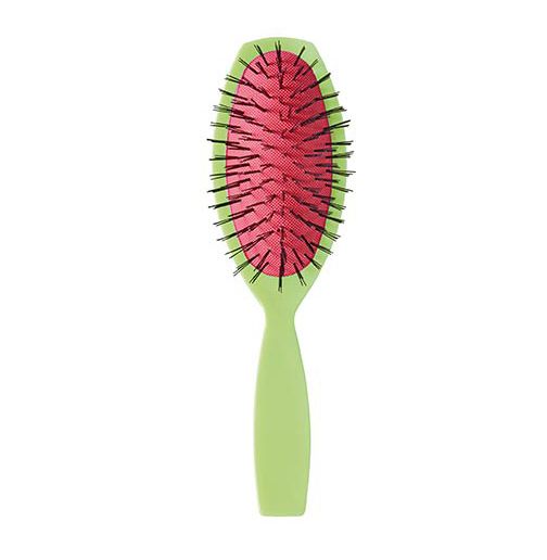 Perie pentru Descalcit Parul - Oval Colors Green - Bifull