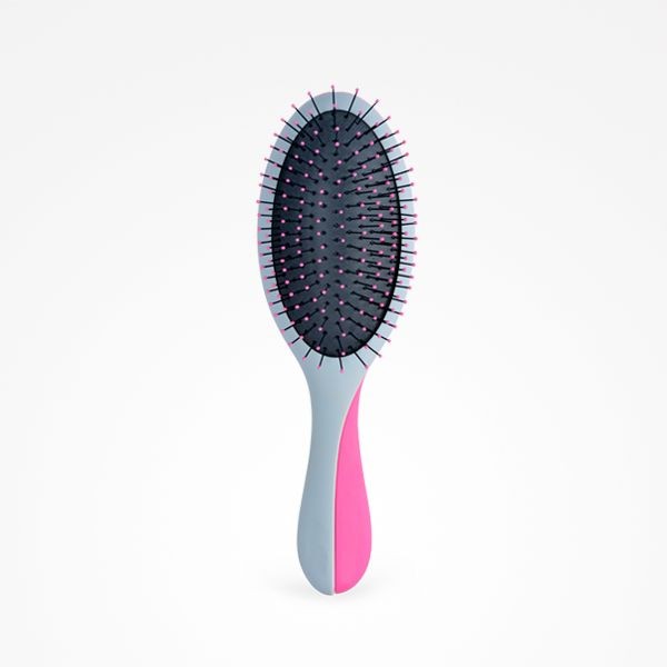 Perie pentru Descalcit Parul si Oglinda Magnetica  - Brush & Magnetic Mirror Duo Grey & Magenta  - Bifull