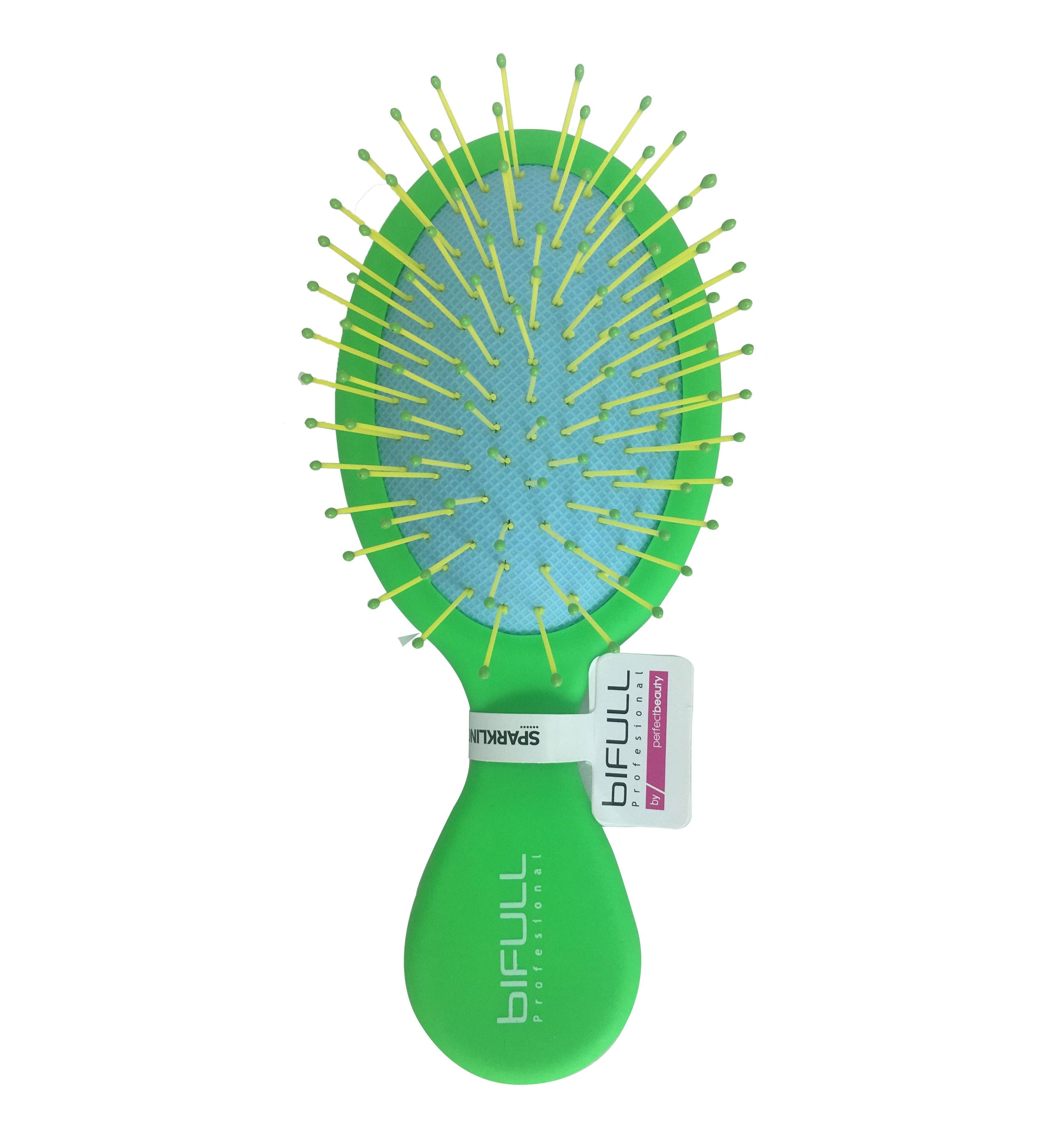 Perie pentru Descalcit Parul - Sparkling Summer Verde - Bifull - HNIcosmetice.ro