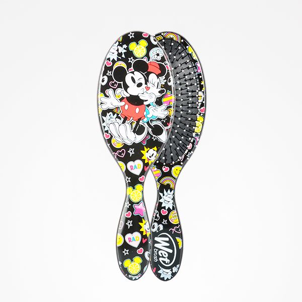 Perie pentru Descalcit Parul - Super Cool - Black - Dysney Mickey Mouse - Wet Brush Pro - Bifull - HNIcosmetice.ro