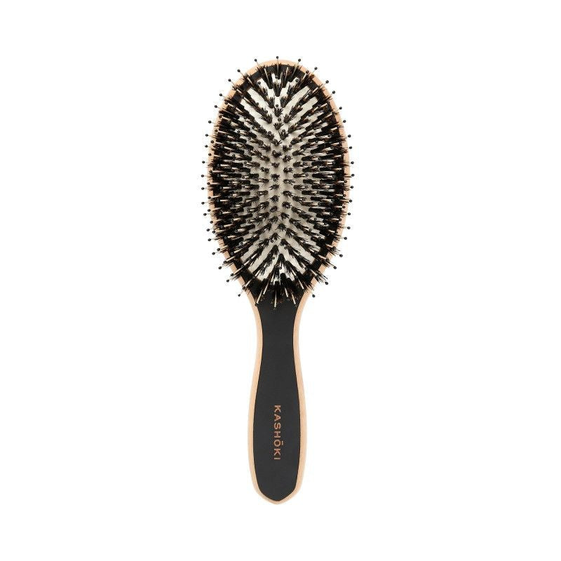 Perie pentru Descalcit Parul - Touch of Nature Wooden Oval Brush - Kashoki - HNIcosmetice.ro