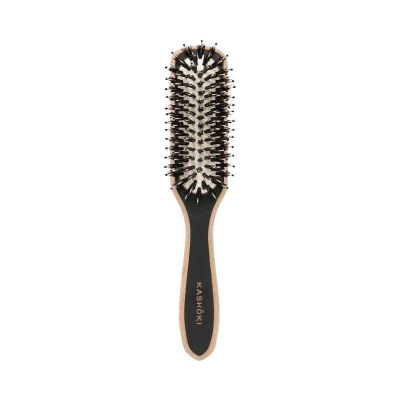 Perie pentru Descalcit Parul - Touch of Nature Wooden Slim Brush - Kashoki - HNIcosmetice.ro