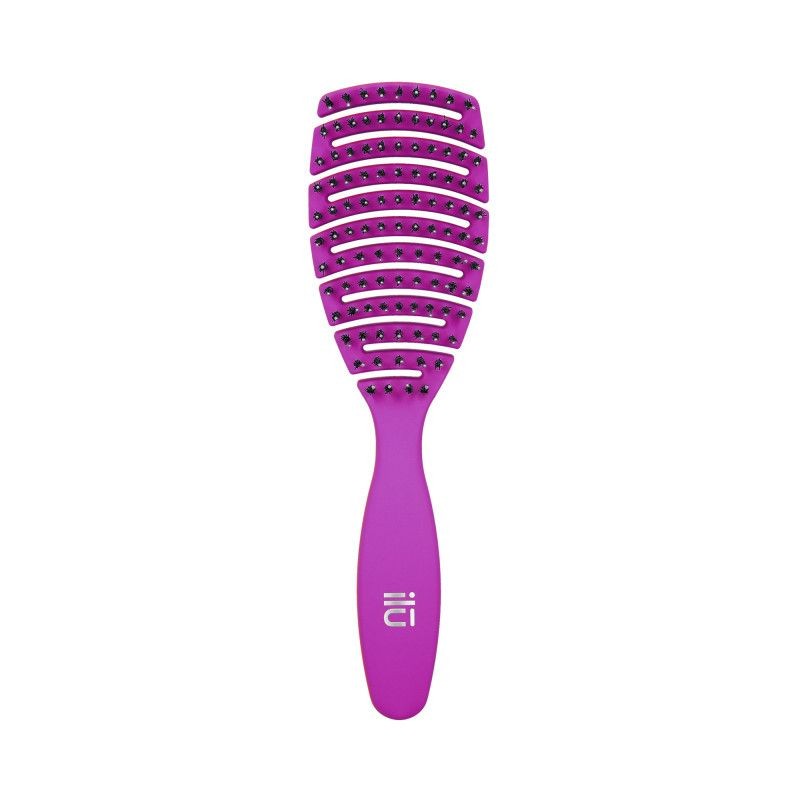 Perie pentru Descalcit si Uscat Parul - Flexible Vent Purple Brush - Ilu