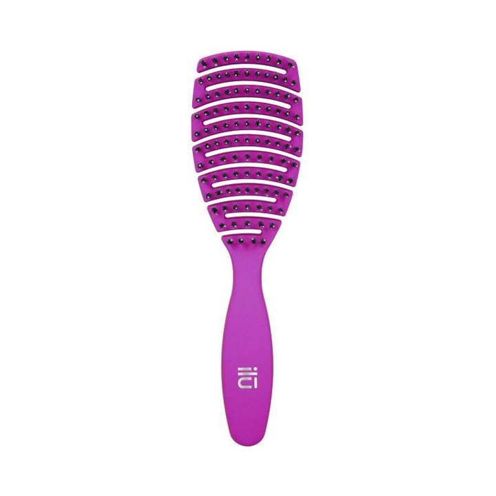 Perie pentru Descalcit si Uscat Parul - Flexible Vent Purple Brush - Ilu