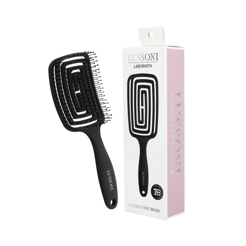 Perie pentru Descalcit si Uscat Parul - Labyrinth Large Hair Brush - Lussoni - HNIcosmetice.ro