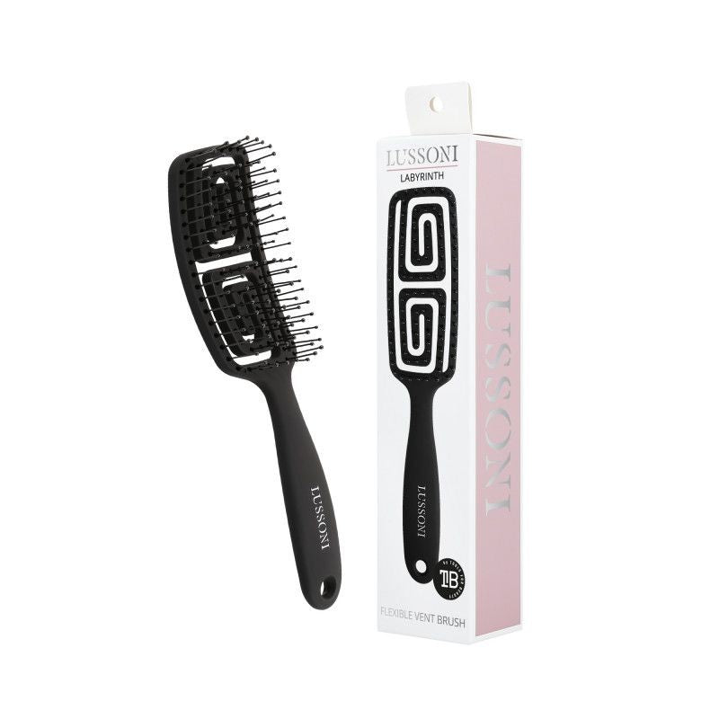 Perie pentru Descalcit si Uscat Parul - Labyrinth Small Hair Brush - Lussoni - HNIcosmetice.ro