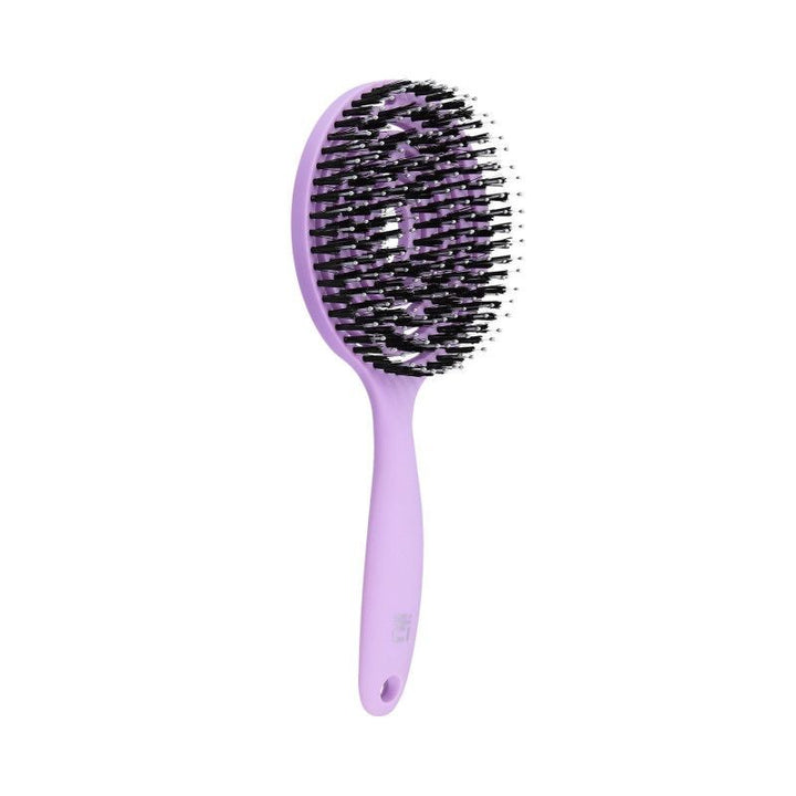 Perie pentru Descalcit si Uscat Parul - Lollipop Candy Purple Detangling Brush - Ilu