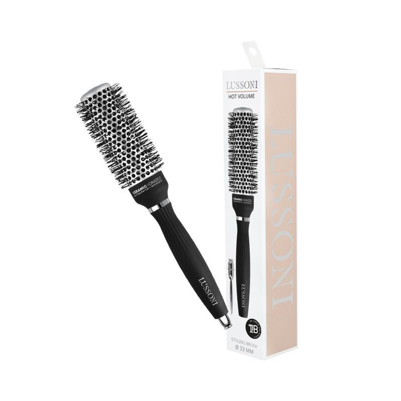 Perie Rotunda din Ceramica - Hot Volume Hair Brush 33mm - Lussoni - HNIcosmetice.ro