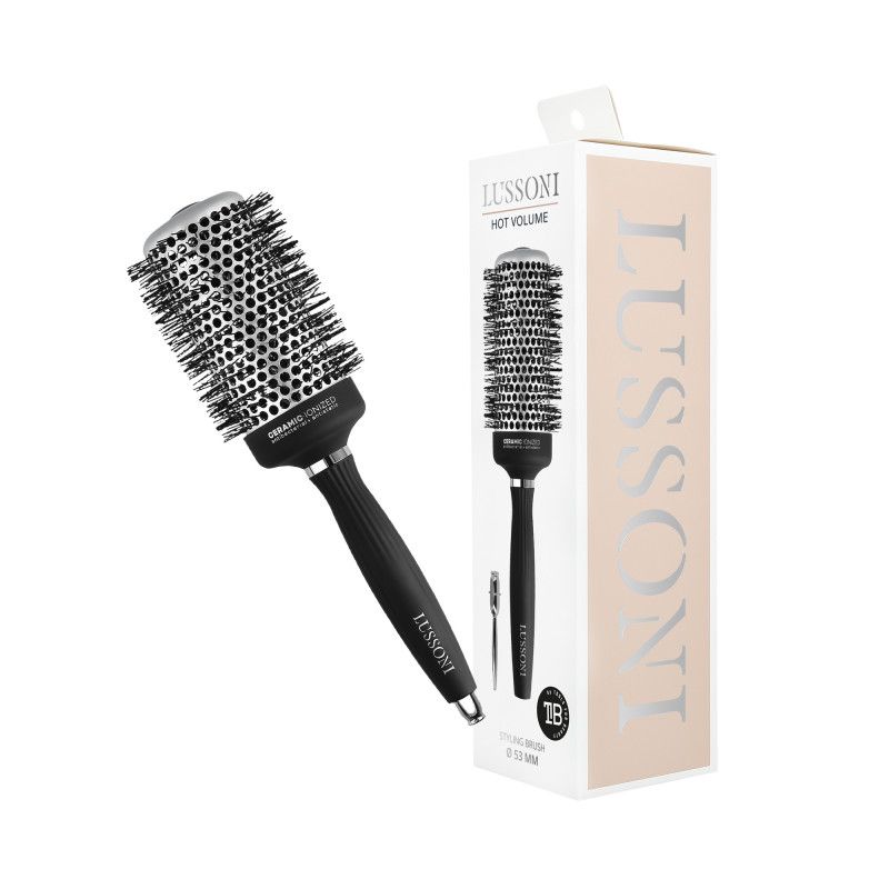 Perie Rotunda din Ceramica - Hot Volume Hair Brush 53mm - Lussoni - HNIcosmetice.ro