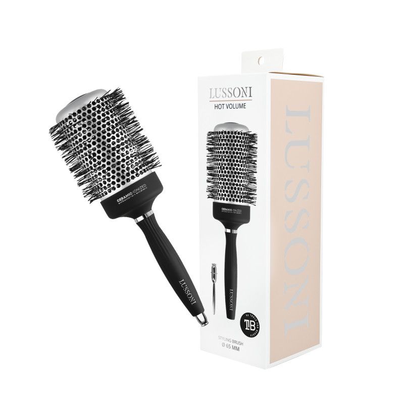 Perie Rotunda din Ceramica - Hot Volume Hair Brush 65mm - Lussoni - HNIcosmetice.ro