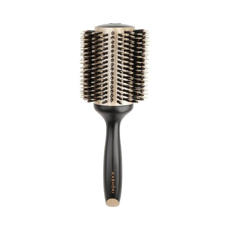 Perie Rotunda din Ceramica - Natural Beauty Wooden Round Brush No. 50 - Kashoki - HNIcosmetice.ro