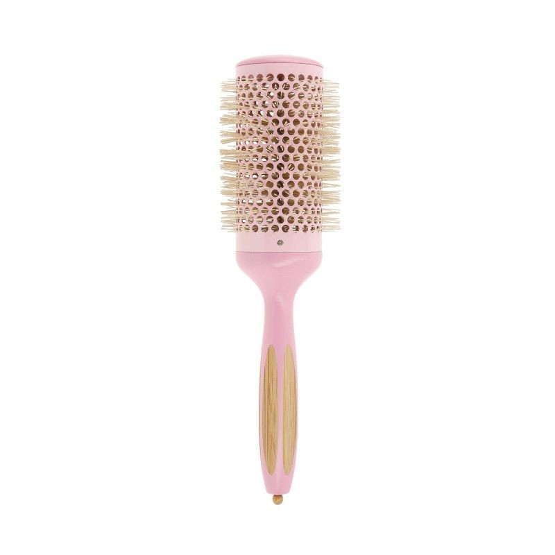 Perie Rotunda din Ceramica si Bambus - BambooM Pink Flamingo Styling Brush No. 52 - Ilu - HNIcosmetice.ro