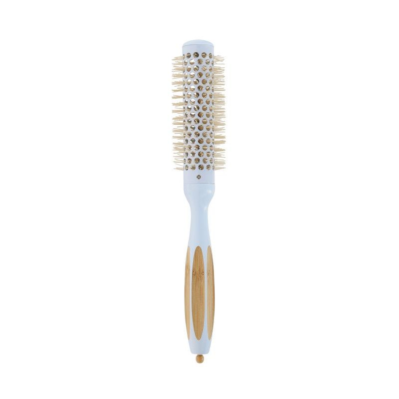 Perie Rotunda din Ceramica si Bambus - BambooM True Blue Styling Brush No. 25 - Ilu