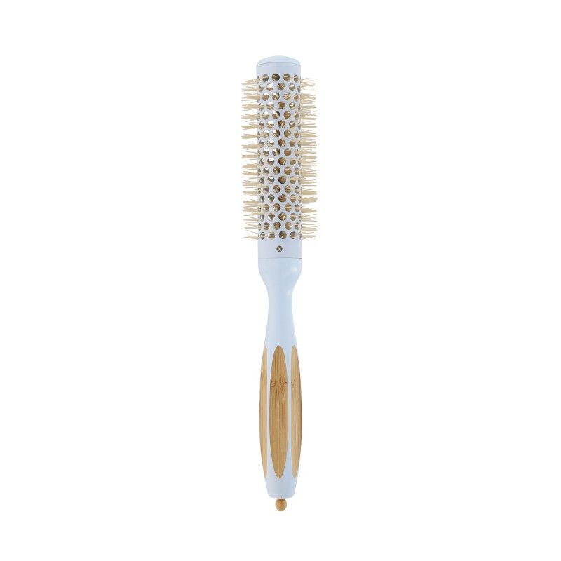 Perie Rotunda din Ceramica si Bambus - BambooM True Blue Styling Brush No. 25 - Ilu - HNIcosmetice.ro