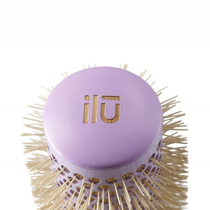 Perie Rotunda din Ceramica si Bambus - BambooM Wild Lavender Styling Brush No. 43 - Ilu