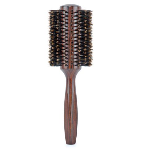 Perie Rotunda din Lemn de Abanos si 100% Par de Mistret - Ebony No. 78 - Bifull - HNIcosmetice.ro