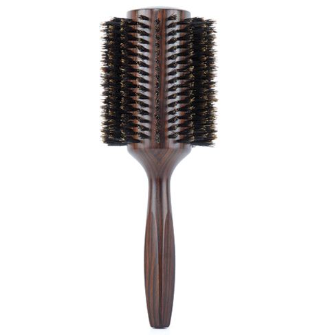 Perie Rotunda din Lemn de Abanos si 100% Par de Mistret - Ebony No. 90 - Bifull - HNIcosmetice.ro