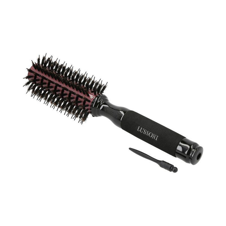 Perie Rotunda din Lemn si Par de Mistret - Natural Style Hair Brush 28mm - Lussoni